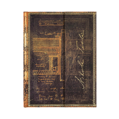 Paperblanks Tesla, Sketch of a Turbine Ultra Hardback Journal – Lined, 144 Pages – front cover