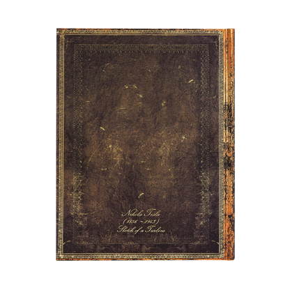 Paperblanks Tesla, Sketch of a Turbine Ultra Hardback Journal – Plain, 144 Pages – back cover