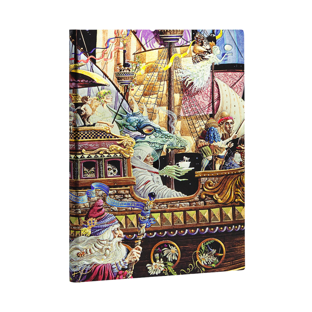 Paperblanks Maiden Voyage Grande Hardback Journal – Plain, 128 Pages – angled view