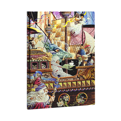 Paperblanks Maiden Voyage Grande Hardback Journal – Plain, 128 Pages – angled view