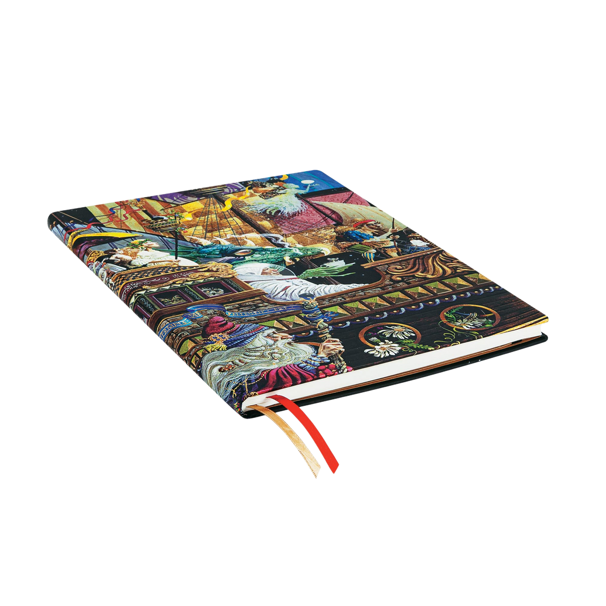 Paperblanks Maiden Voyage Grande Hardback Journal – Plain, 128 Pages – page edge