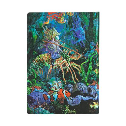 Paperblanks Sea Fantasies Midi Hardback Journal – Plain, 144 Pages – back cover
