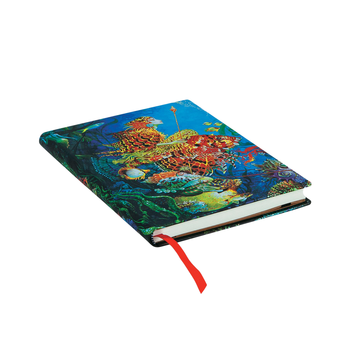 Paperblanks Sea Fantasies Midi Hardback Journal – Plain, 144 Pages – page edge