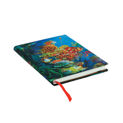 Paperblanks Sea Fantasies Midi Hardback Journal – Plain, 144 Pages – page edge
