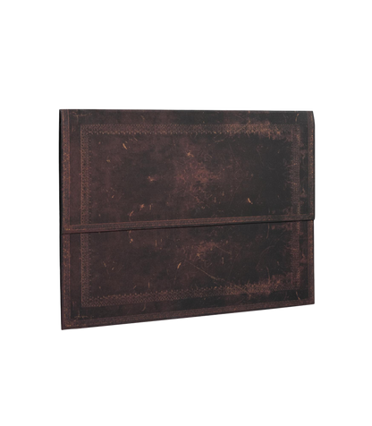 Paperblanks Black Moroccan Bold Document Folder – angled view