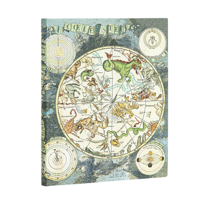 Paperblanks Celestial Planisphere Ultra Softback Flexi Journal – Lined, 176 Pages – angled view