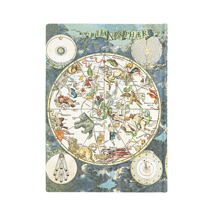 Paperblanks Celestial Planisphere Midi Softback Flexi Journal – Lined, 176 Pages – back cover