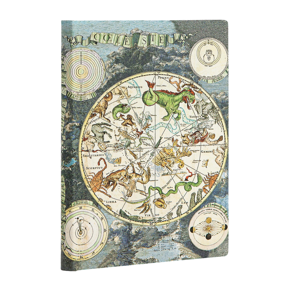Paperblanks Celestial Planisphere Mini Softback Flexi Journal – Lined, 176 Pages – angled view