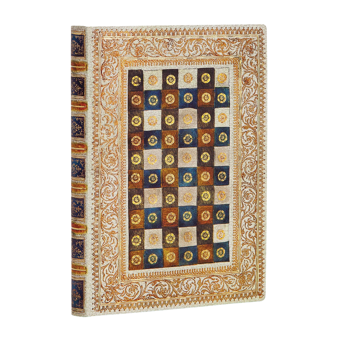 Paperblanks Aureo Mini Softback Flexi Journal – Plain, 176 Pages – angled view