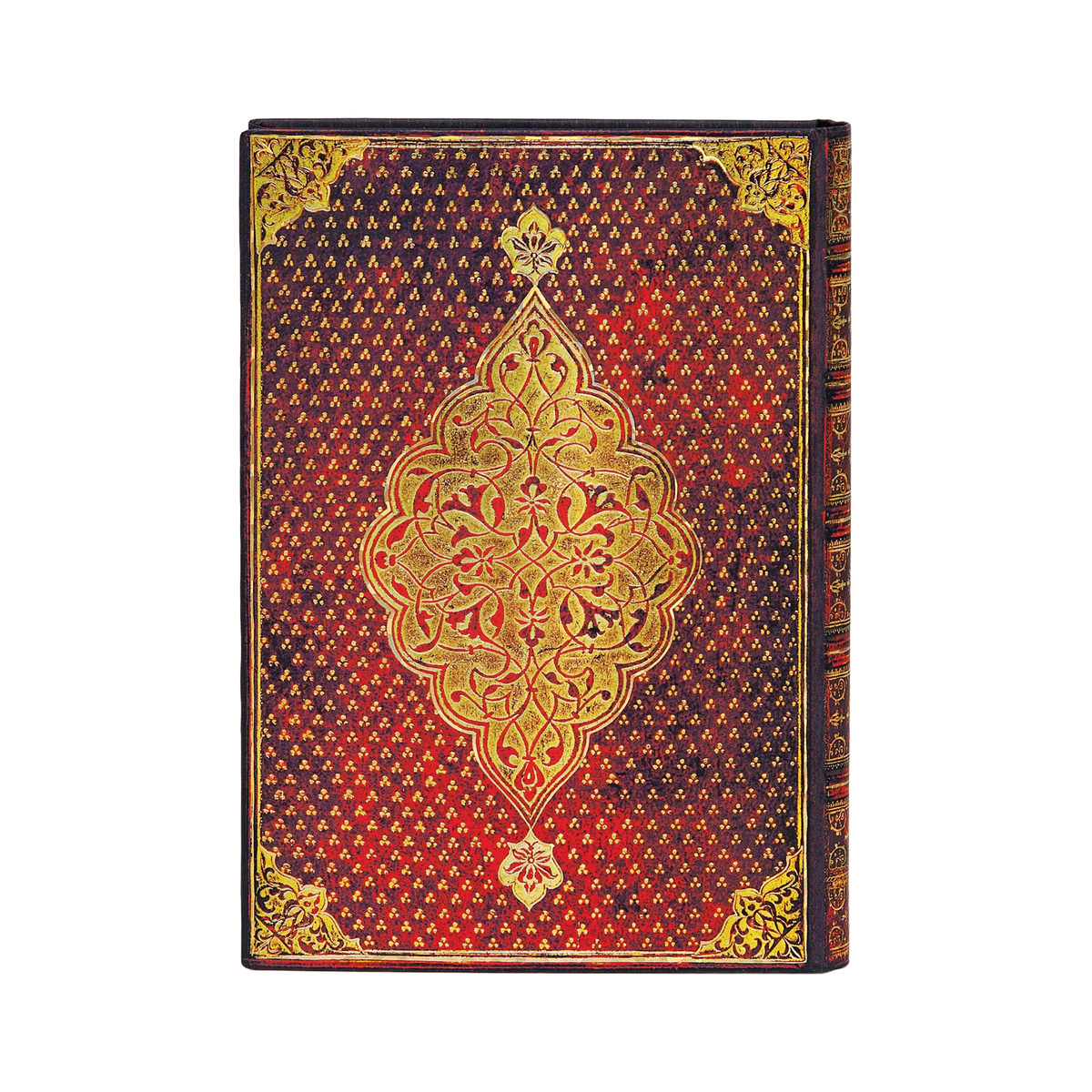 Paperblanks Golden Trefoil Midi Hardback Journal – Lined, 240 Pages – back cover