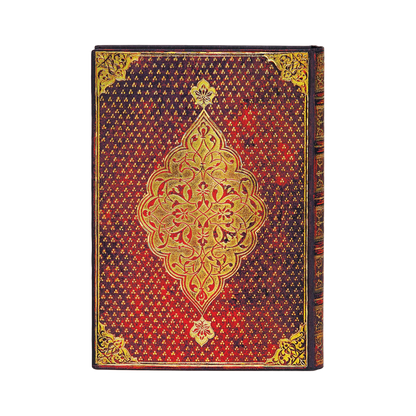 Paperblanks Golden Trefoil Midi Hardback Journal – Lined, 240 Pages – back cover