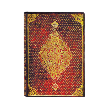 Paperblanks Golden Trefoil Midi Hardback Journal – Lined, 240 Pages – front cover