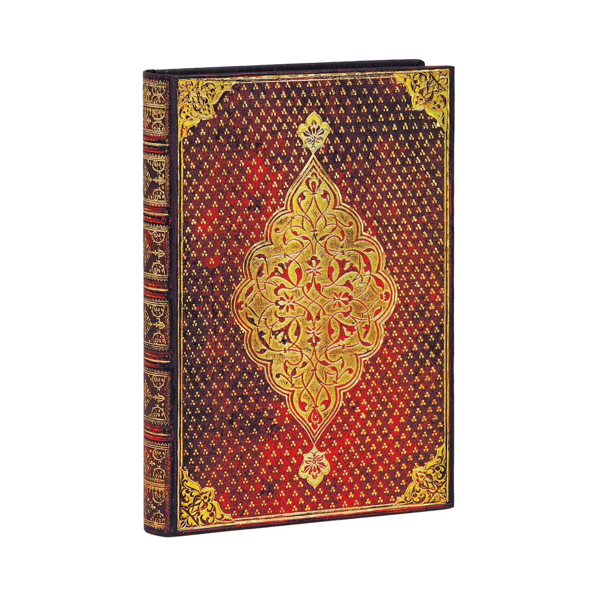 Paperblanks Golden Trefoil Midi Hardback Journal – Plain, 240 Pages – angled view