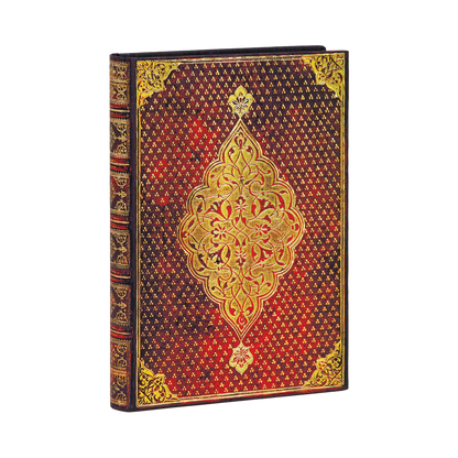 Paperblanks Golden Trefoil Midi Hardback Journal – Plain, 240 Pages – angled view