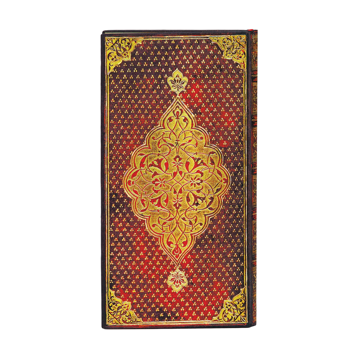 Paperblanks Golden Trefoil Slim Hardback Journal – Lined, 176 Pages – back cover