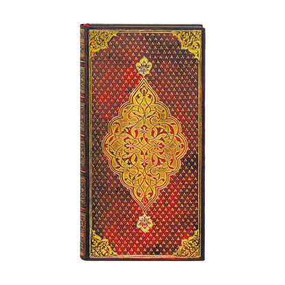 Paperblanks Golden Trefoil Slim Hardback Journal – Lined, 176 Pages – front cover