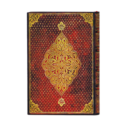 Paperblanks Golden Trefoil Mini Hardback Journal – Plain, 240 Pages – back cover