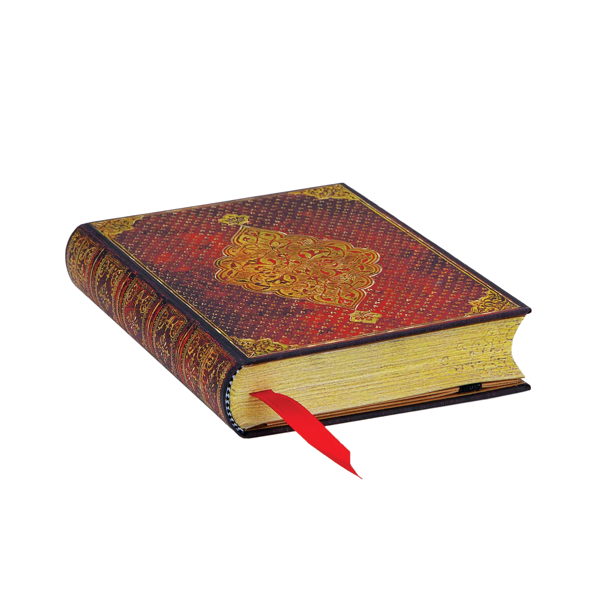 Paperblanks Golden Trefoil Mini Hardback Journal – Plain, 240 Pages – page edge
