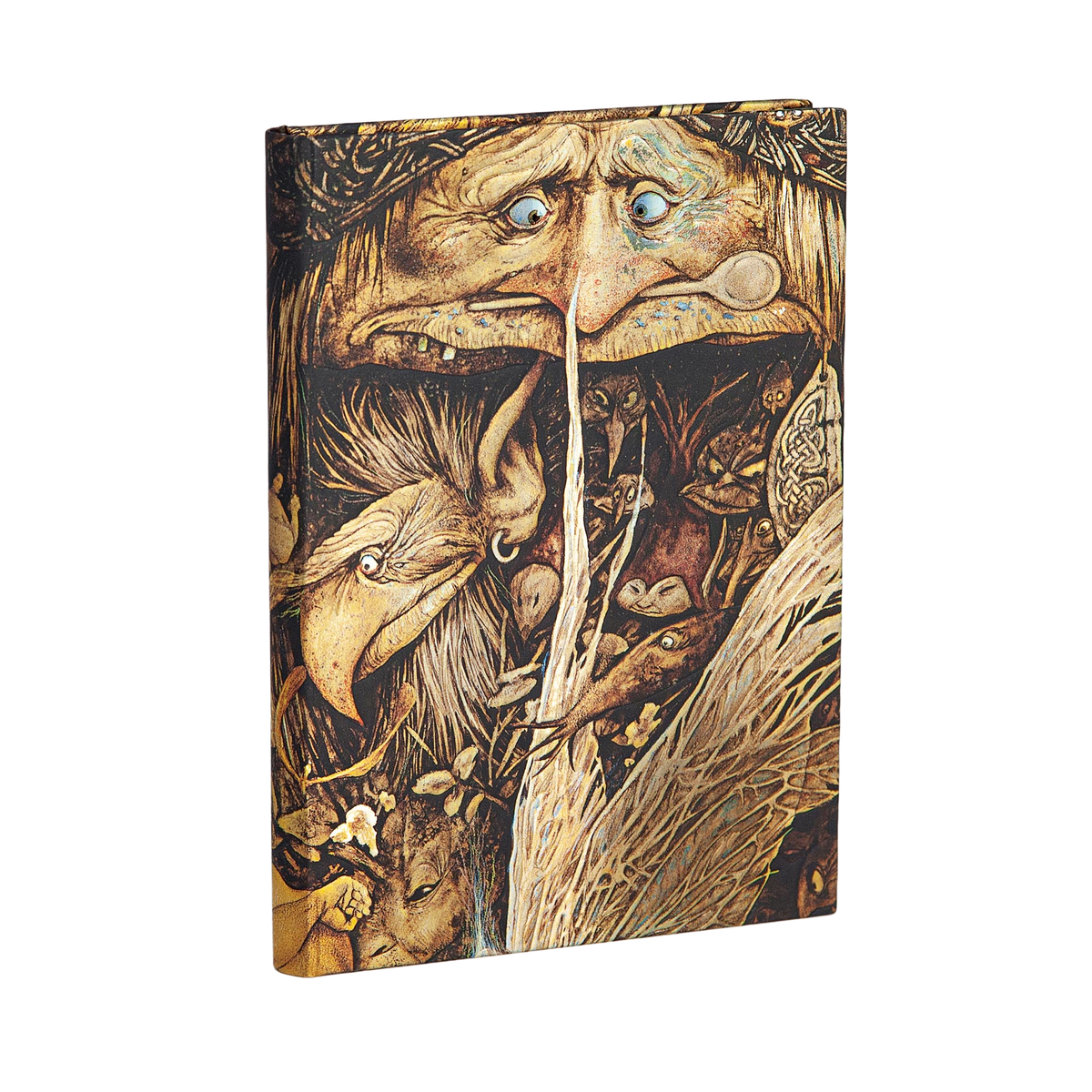 Paperblanks Mischievous Creatures Midi Hardback Journal – Lined, 144 Pages – angled view