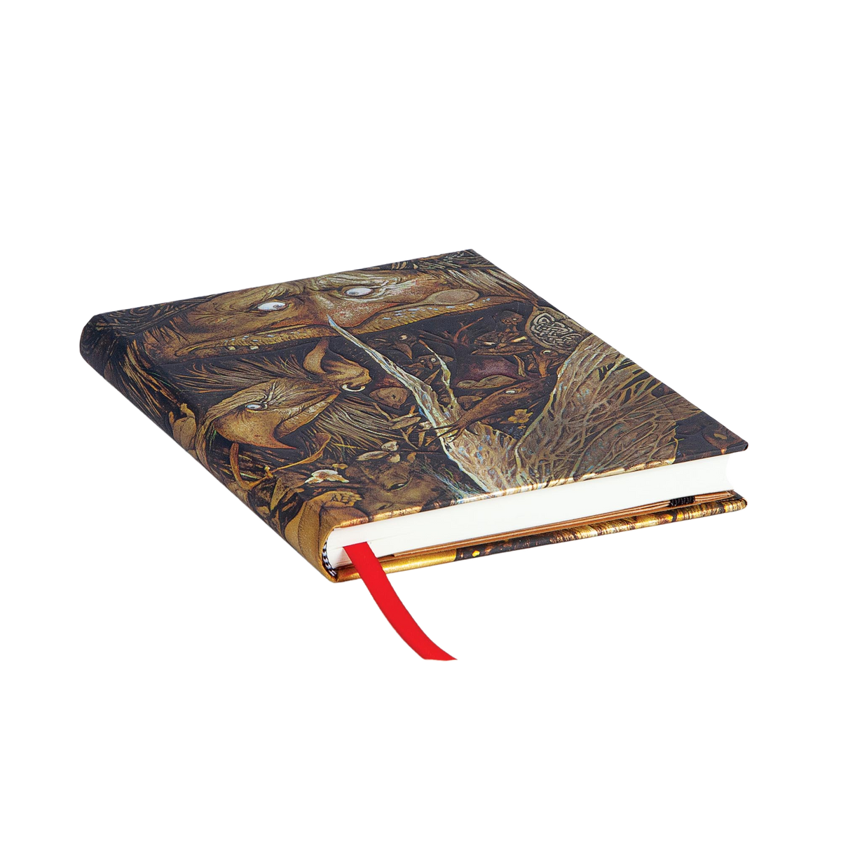 Paperblanks Mischievous Creatures Midi Hardback Journal – Lined, 144 Pages – page edge