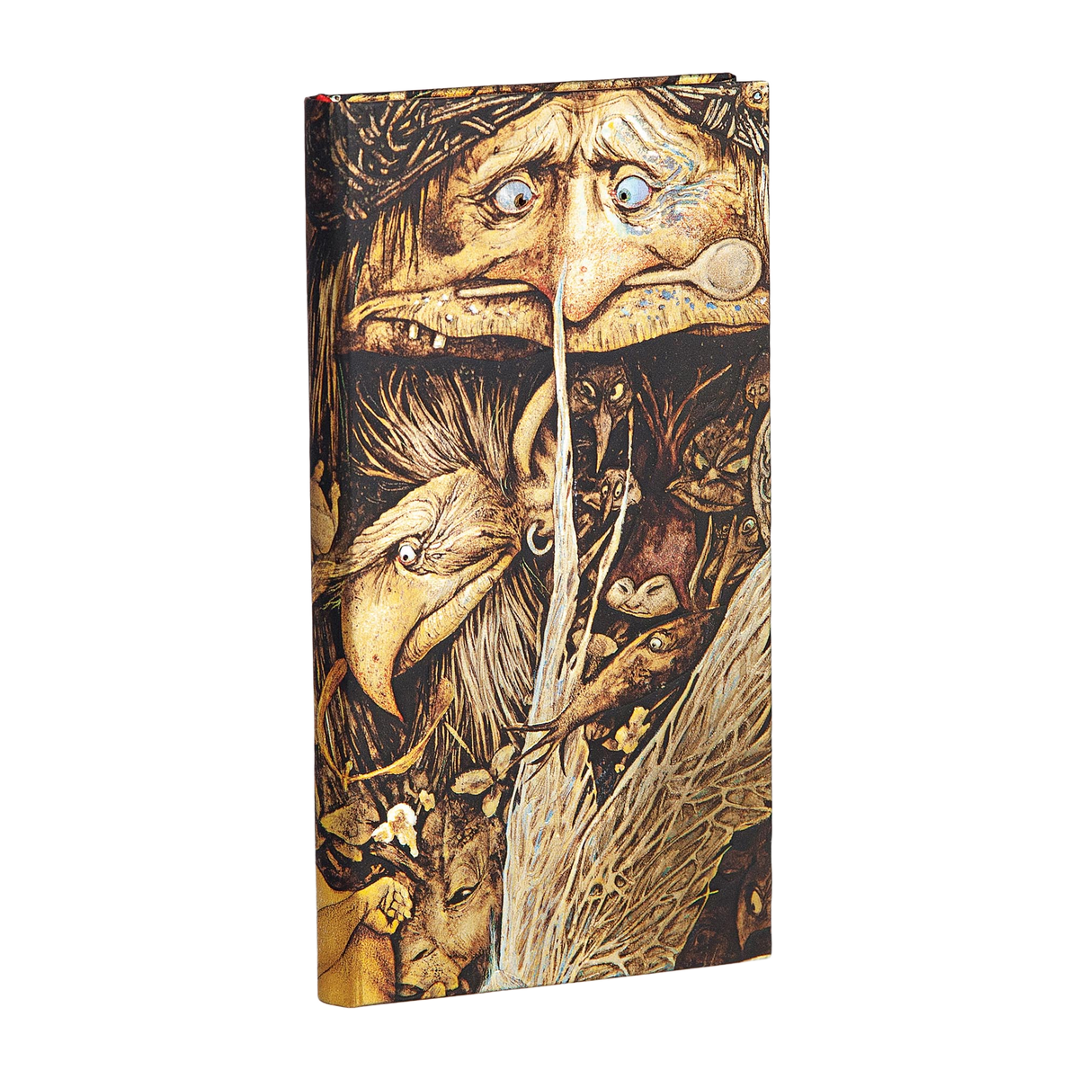 Paperblanks Mischievous Creatures Slim Hardback Journal – Lined, 176 Pages – angled view