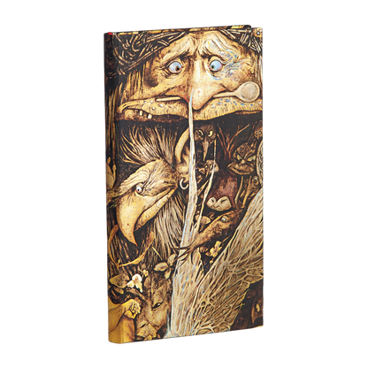 Paperblanks Mischievous Creatures Slim Hardback Journal – Lined, 176 Pages – angled view