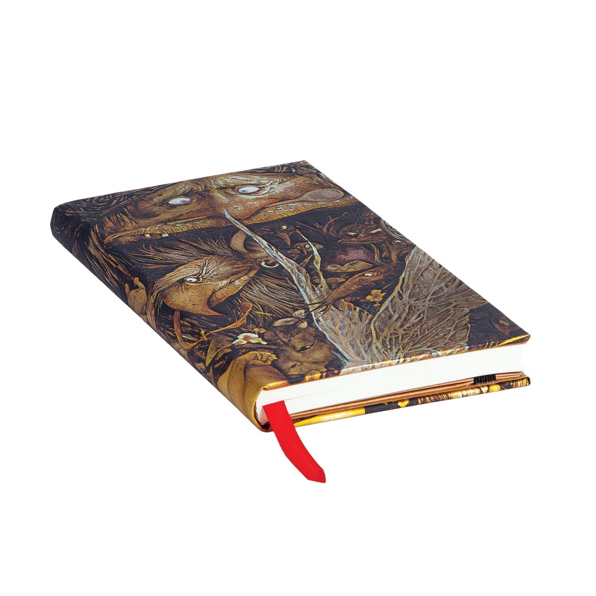 Paperblanks Mischievous Creatures Slim Hardback Journal – Lined, 176 Pages – page edge