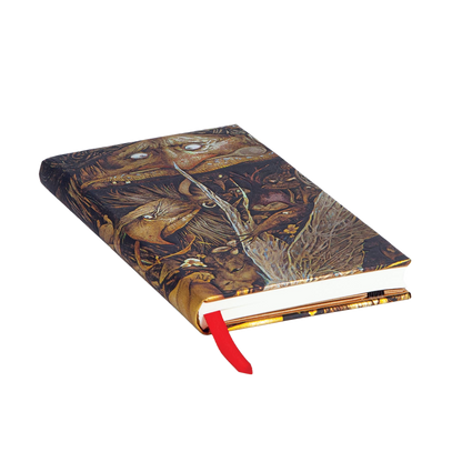 Paperblanks Mischievous Creatures Slim Hardback Journal – Lined, 176 Pages – page edge