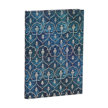 Paperblanks Blue Velvet Midi Hardback Journal – Plain, 144 Pages – angled view