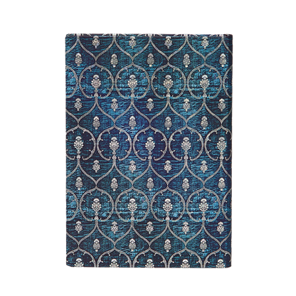 Paperblanks Blue Velvet Midi Hardback Journal – Plain, 144 Pages – back cover