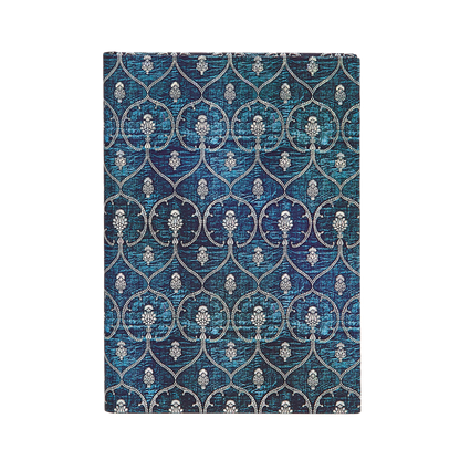 Paperblanks Blue Velvet Midi Hardback Journal – Plain, 144 Pages – front cover