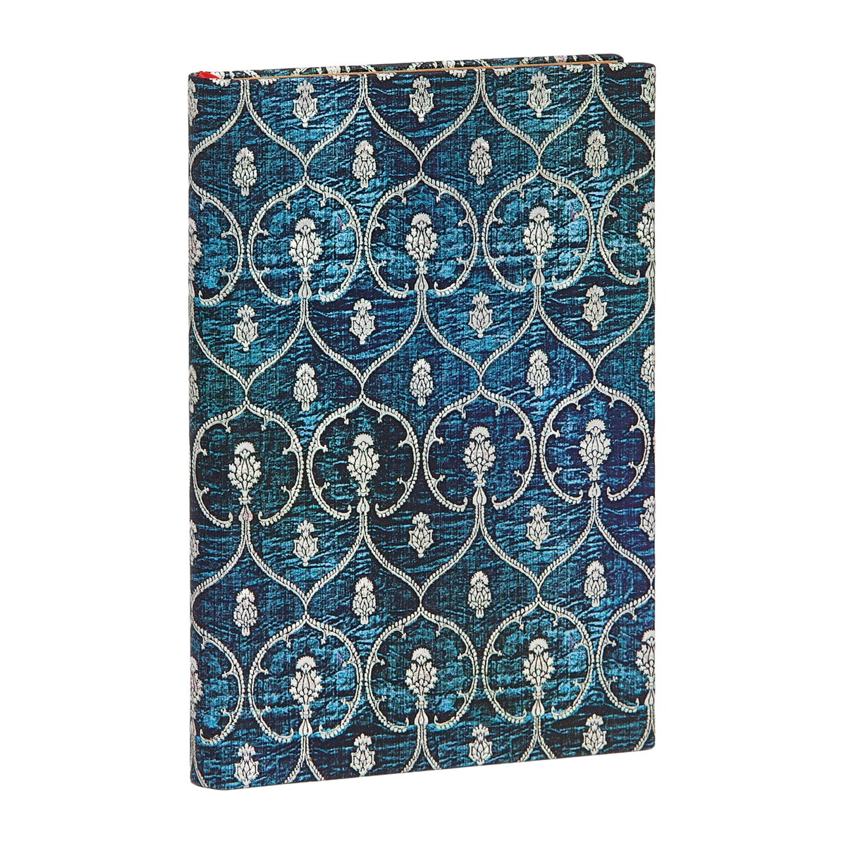 Paperblanks Blue Velvet Mini Hardback Journal – Lined, 176 Pages – angled view