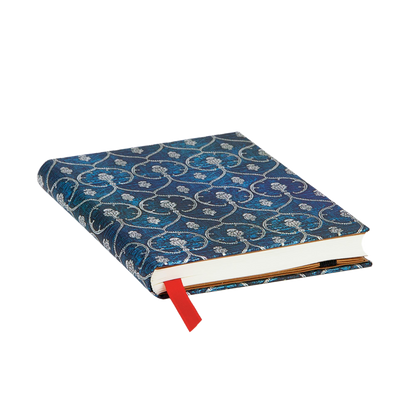 Paperblanks Blue Velvet Mini Hardback Journal – Plain, 176 Pages – page edge