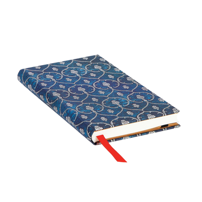 Paperblanks Blue Velvet Slim Hardback Journal – Lined, 176 Pages – page edge