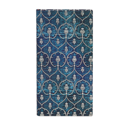 Paperblanks Blue Velvet Slim Hardback Journal – Lined, 176 Pages – front cover