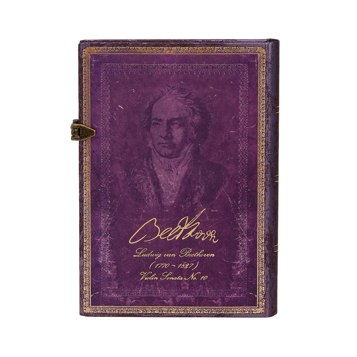 Paperblanks Beethoven’s 250th Birthday Midi Hardback Journal – Lined, 240 Pages – back cover
