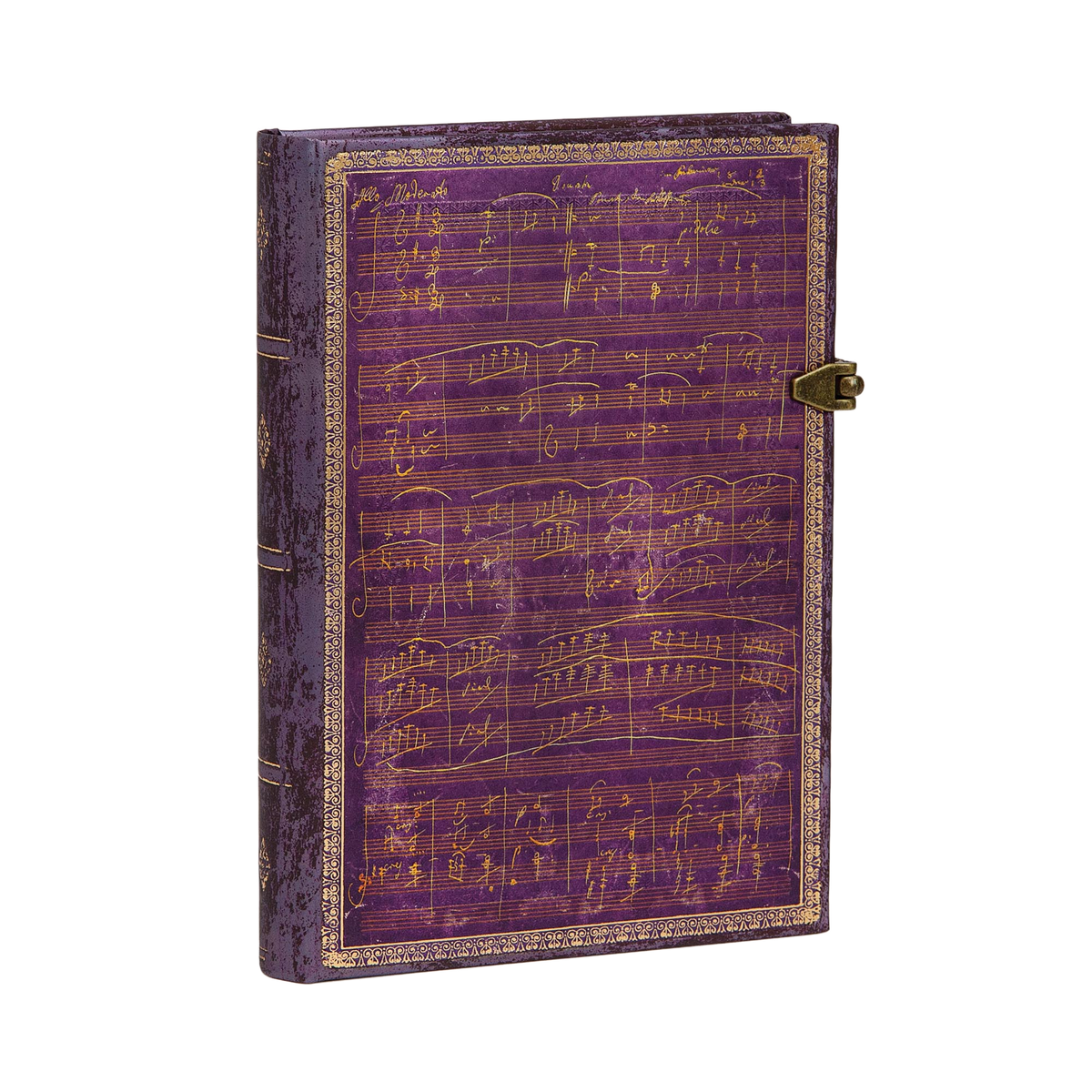 Paperblanks Beethoven’s 250th Birthday Midi Hardback Journal – Plain, 240 Pages – angled view
