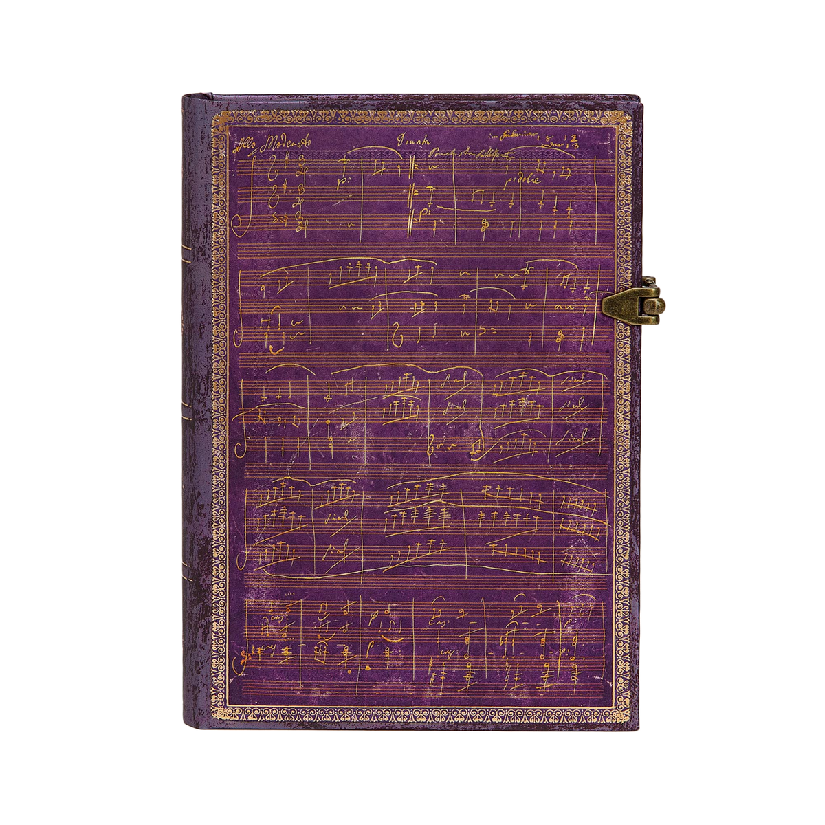 Paperblanks Beethoven’s 250th Birthday Midi Hardback Journal – Plain, 240 Pages – front cover