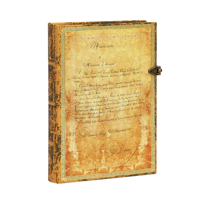 Paperblanks Dumas’ 150th Anniversary Midi Hardback Journal – Lined, 240 Pages – angled view