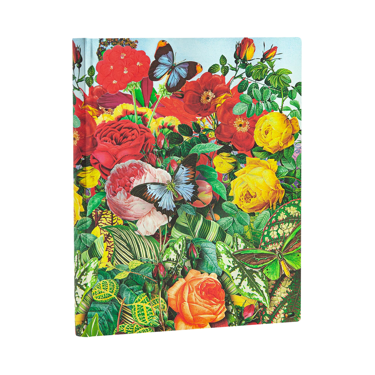 Paperblanks Butterfly Garden Ultra Softback Flexi Journal – Plain, 176 Pages – angled view
