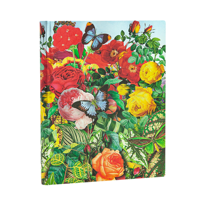 Paperblanks Butterfly Garden Ultra Softback Flexi Journal – Plain, 176 Pages – angled view