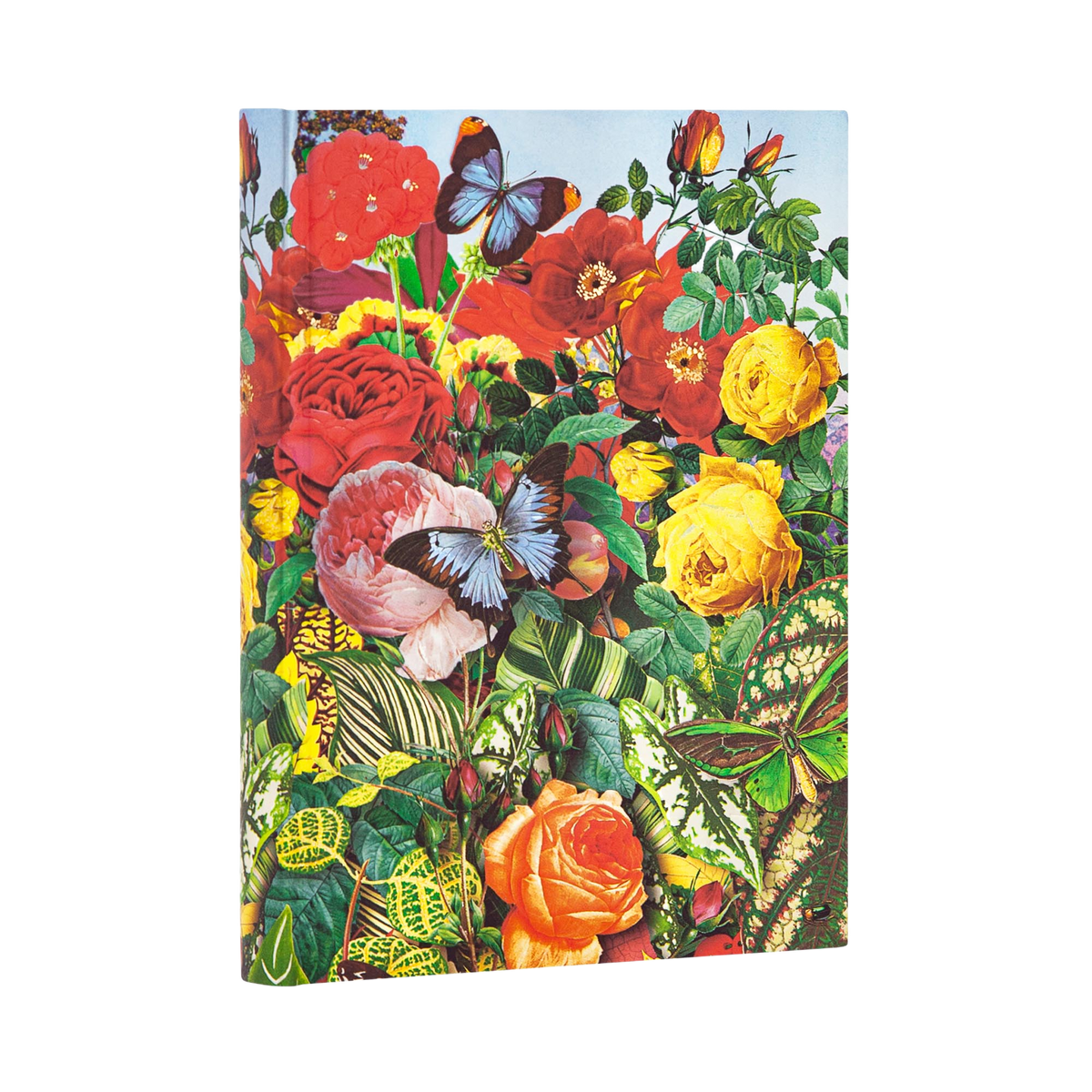 Paperblanks Butterfly Garden Midi Softback Flexi Journal – Lined, 240 Pages – angled view