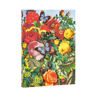 Paperblanks Butterfly Garden Midi Softback Flexi Journal – Lined, 240 Pages – angled view