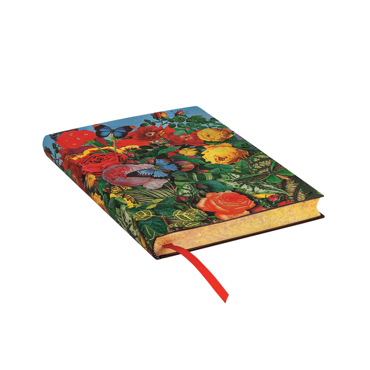 Paperblanks Butterfly Garden Midi Softback Flexi Journal – Lined, 240 Pages – page edge