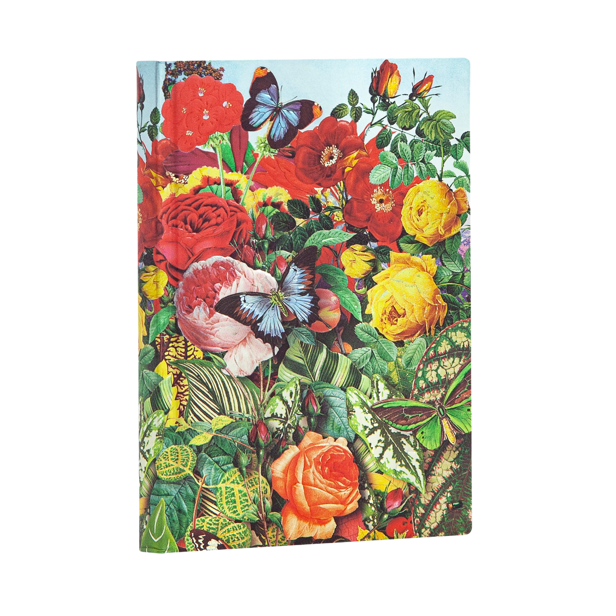 Paperblanks Butterfly Garden Mini Softback Flexi Journal – Plain, 208 Pages – angled view