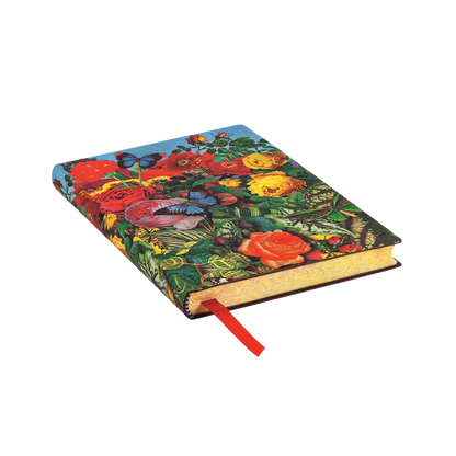 Paperblanks Butterfly Garden Mini Softback Flexi Journal – Plain, 208 Pages – page edge