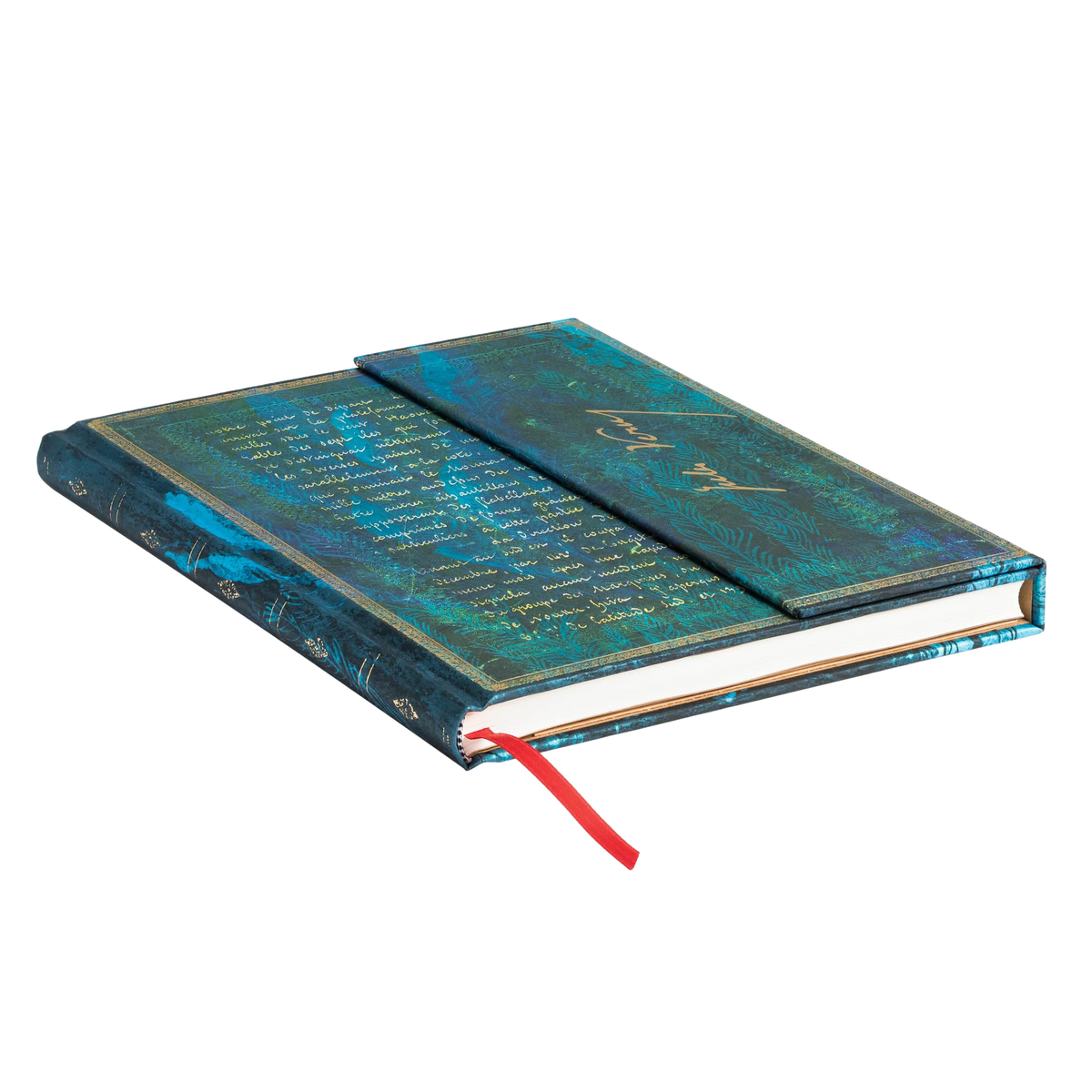 Paperblanks Verne, Twenty Thousand Leagues Ultra Hardback Journal – Lined, 144 Pages – page edge