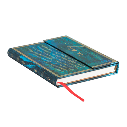 Paperblanks Verne, Twenty Thousand Leagues Midi Hardback Journal – Lined, 144 Pages – page edge