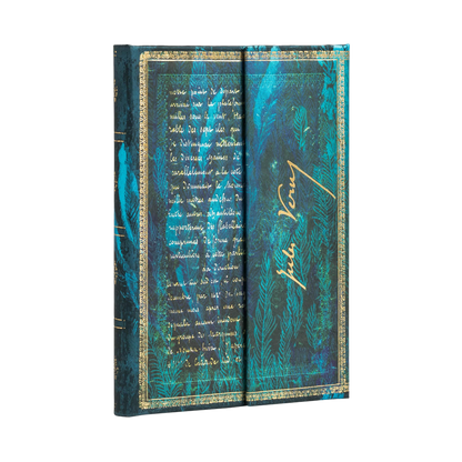 Paperblanks Verne, Twenty Thousand Leagues Mini Hardback Journal – Plain, 176 Pages – angled view