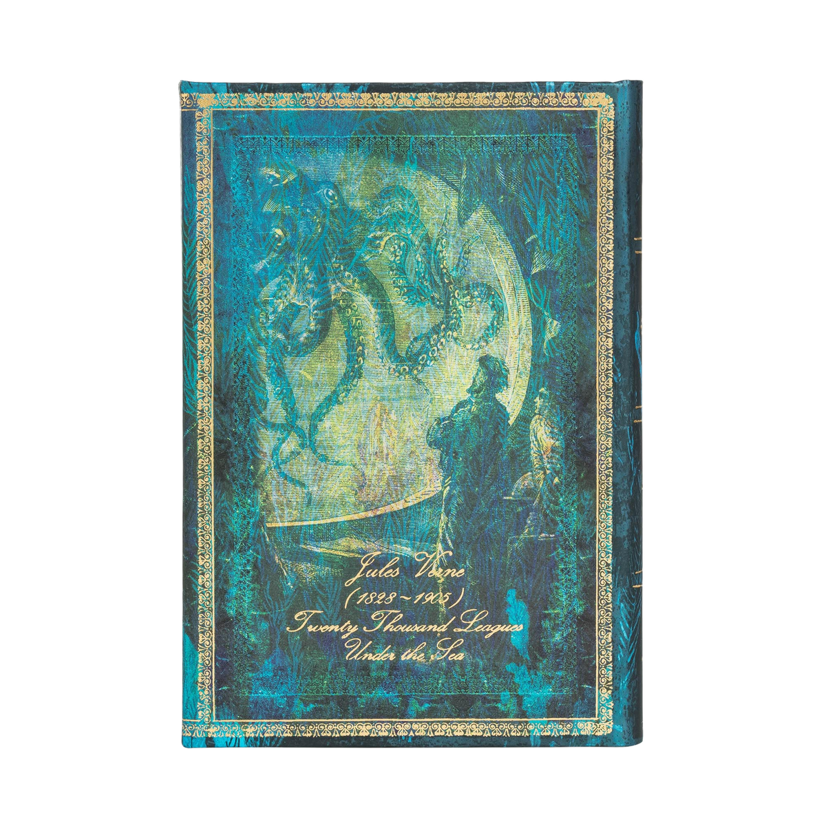 Paperblanks Verne, Twenty Thousand Leagues Mini Hardback Journal – Plain, 176 Pages – back cover
